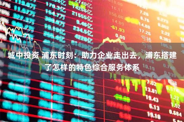城中投资 浦东时刻：助力企业走出去，浦东搭建了怎样的特色综合服务体系