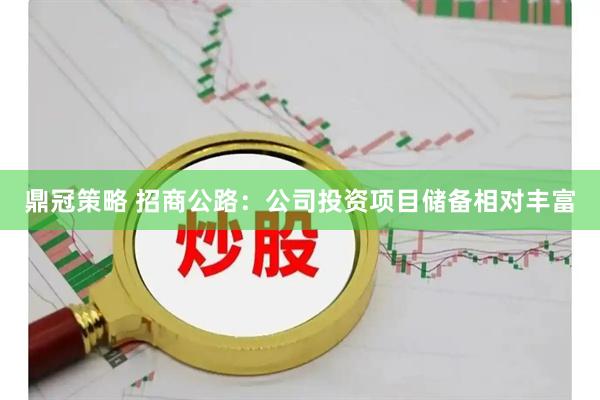 鼎冠策略 招商公路：公司投资项目储备相对丰富