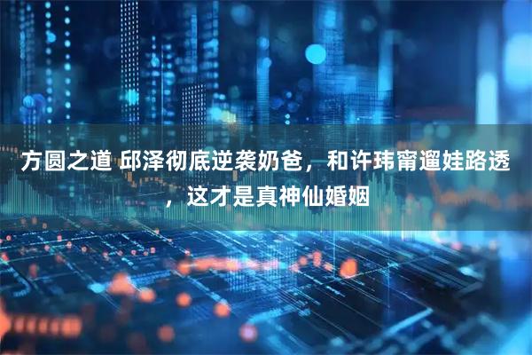 方圆之道 邱泽彻底逆袭奶爸，和许玮甯遛娃路透，这才是真神仙婚姻
