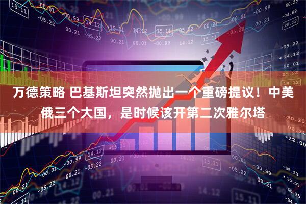 万德策略 巴基斯坦突然抛出一个重磅提议！中美俄三个大国，是时候该开第二次雅尔塔